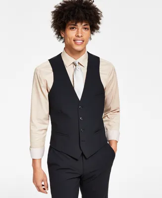 Bar Iii Men's Slim-Fit Wool Suit Vest, Created for Macy's