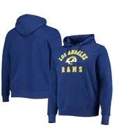 Men's '47 Brand Royal Los Angeles Rams Varsity Arch Pullover Hoodie