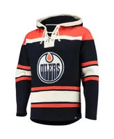 Men's '47 Connor Mcdavid Navy Edmonton Oilers Player Name and Number Lacer Pullover Hoodie