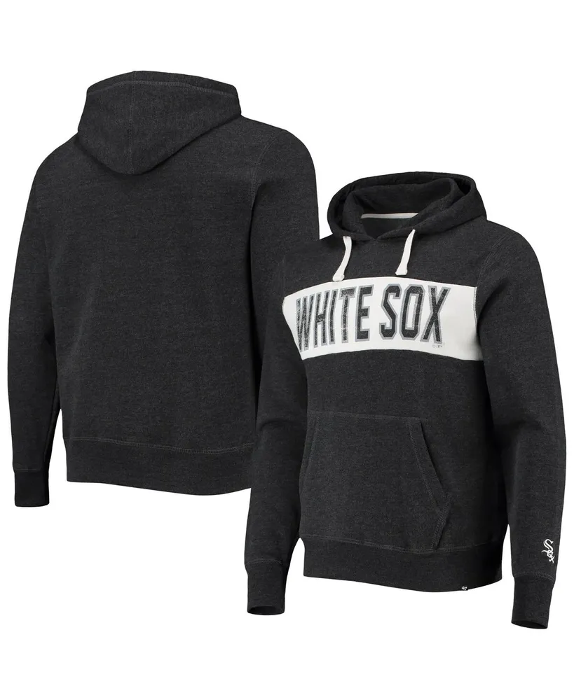 Men's '47 Heathered Black Chicago White Sox Team Pullover Hoodie