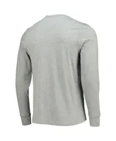 Men's '47 Brand Heathered Gray Washington Commanders Traction Super Rival Long Sleeve T-shirt