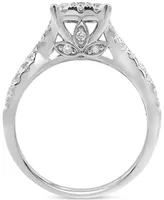 Diamond Twist Engagement Ring (1-1/4 ct. t.w.) in 14k White Gold