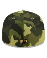 Men's New Era Camo Chicago Cubs 2022 Armed Forces Day On-Field Low Profile 59FIFTY Hat