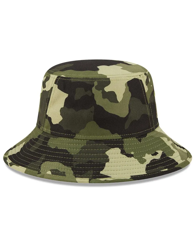 Men's New Era Camo Detroit Tigers 2022 Armed Forces Day Bucket Hat