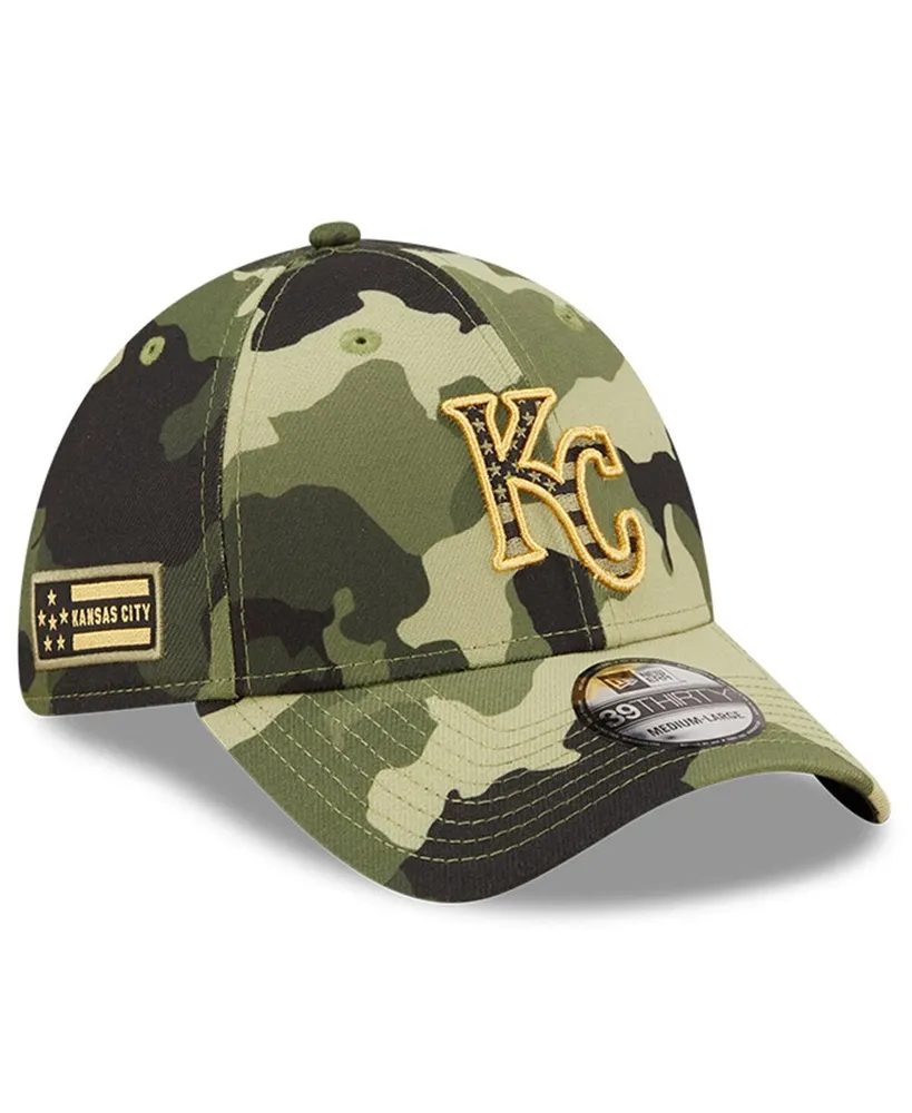 Kansas City Royals New Era Woodland Camo Trucker 9FIFTY Snapback Hat - Camo