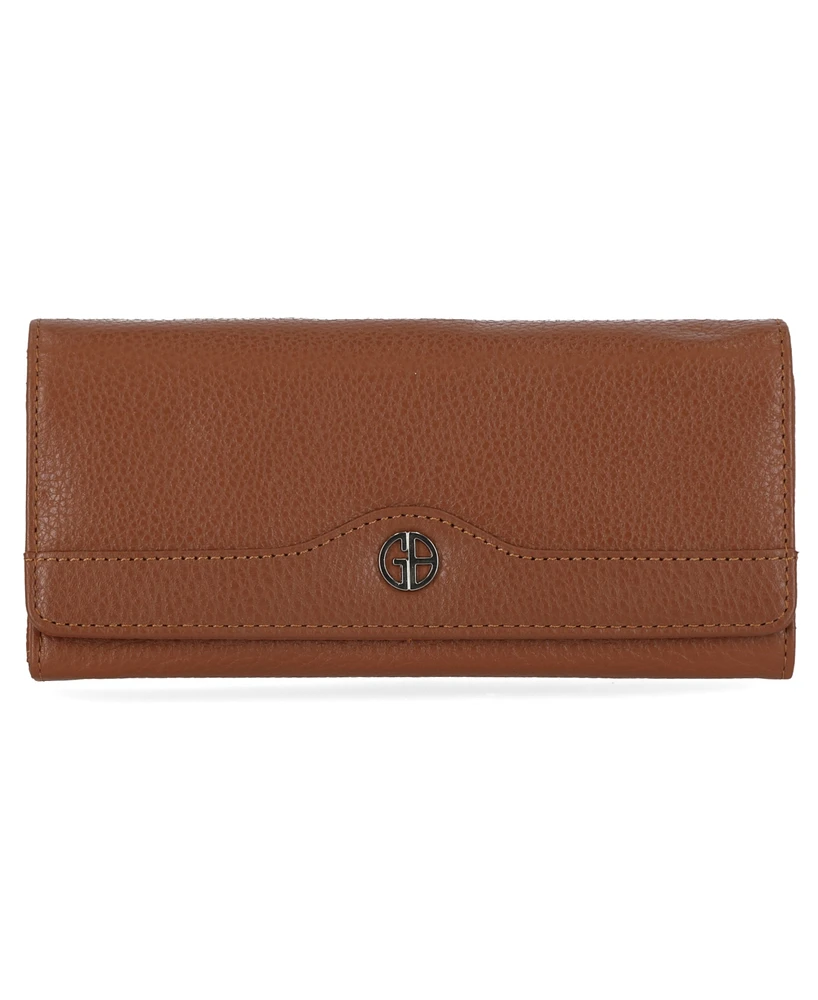 Giani Bernini Pebble Leather Receipt Wallet, Exclusively at Macy's