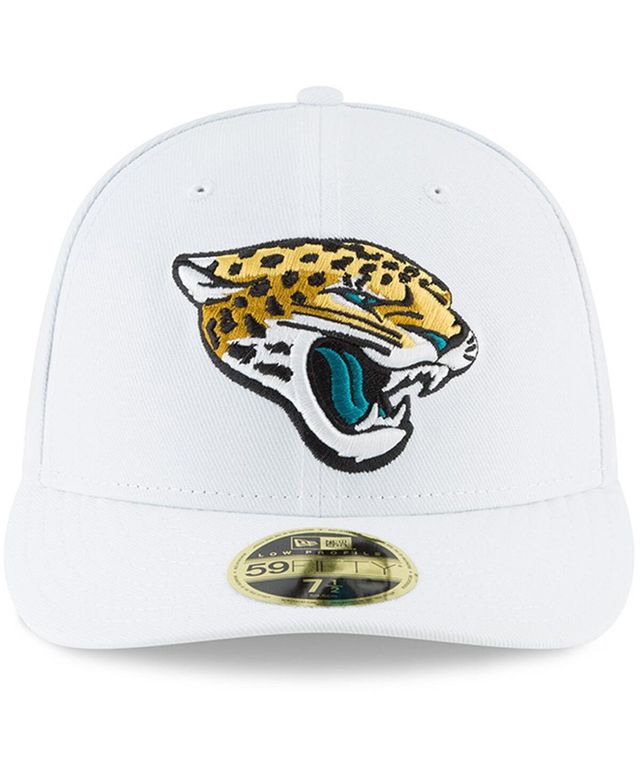 Men's New Era White Jacksonville Jaguars Omaha Low Profile 59FIFTY Fitted Hat