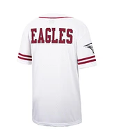 Men's Colosseum White, Maroon North Carolina Central Eagles Free Spirited Baseball Jersey