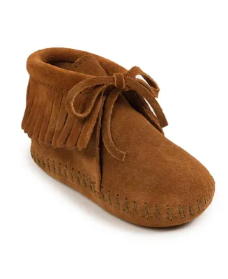 Minnetonka Toddler Boys and Girls Suede Fringe Booties