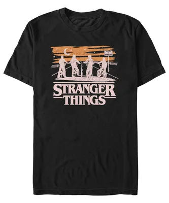 Stranger Things Men's Night Silhouettes Short Sleeve T-Shirt