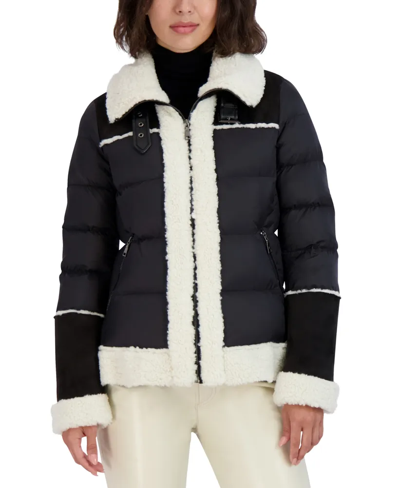 Home | Tahari Women's Faux-Fur-Trim Puffer Coat | Plaza Las Americas