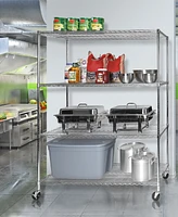 Seville Classics Mega Rack 4-Tier Nsf Steel Wire Shelving