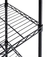 Seville Classics 5-Tier Black Epoxy Steel Wire Shelving