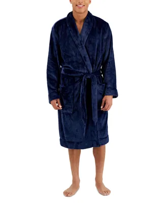 Club Room Men's Plush Pajama Robe, Created for Macy's