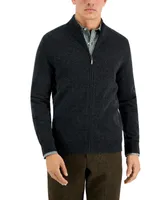 Club Room Men's Full-Zip Cashmere Sweater, Created for Macy's