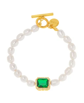 Macy's Women's Simulated Emerald Bracelet