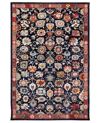 Liora Manne' Fresco Vintage-Like Floral 6'6" x 9'3" Outdoor Area Rug