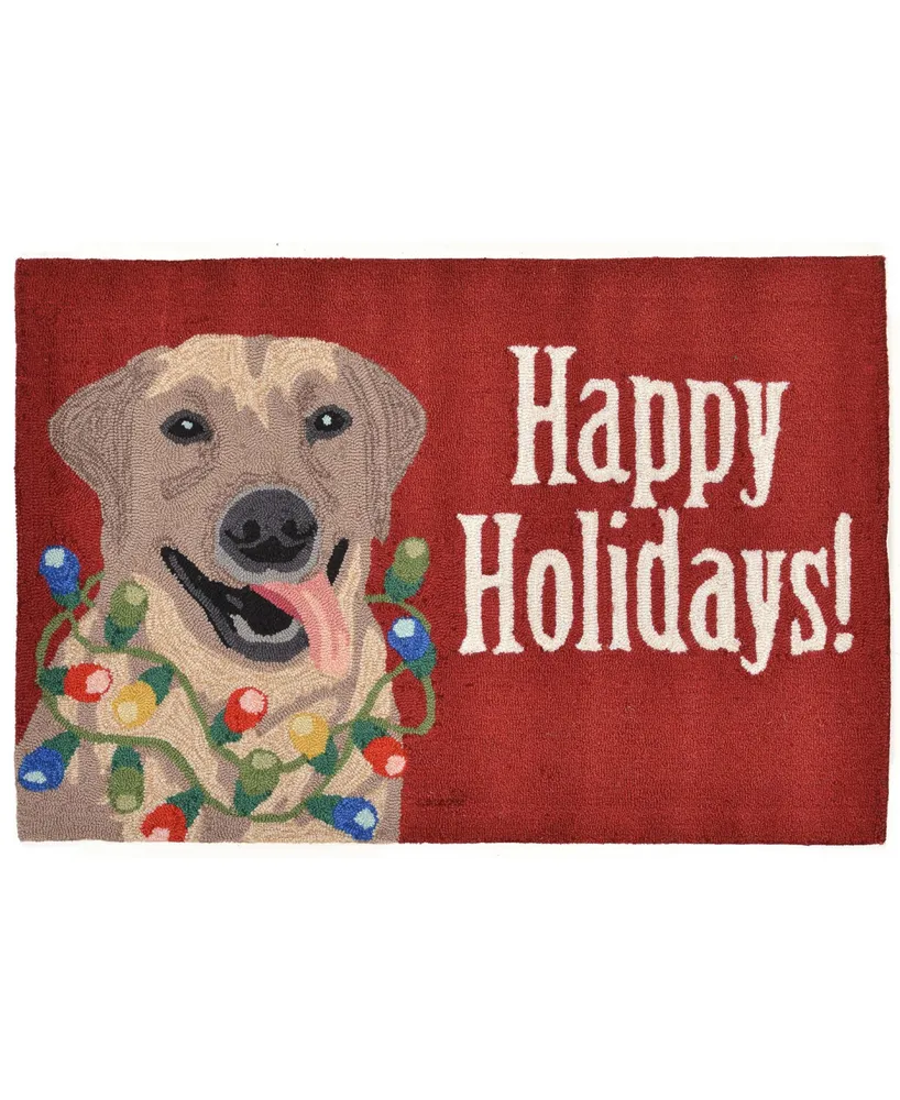 Liora Manne' Frontporch Happy Holidays 2' x 3' Outdoor Area Rug