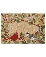 Liora Manne' Frontporch Bird Border 2'6" x 4' Outdoor Area Rug