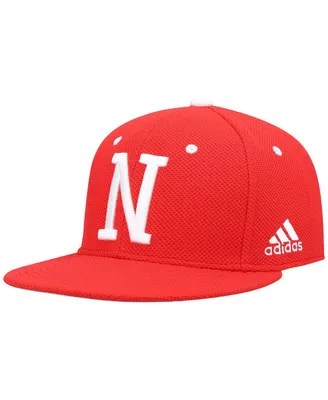 Men's adidas Scarlet Nebraska Huskers On-Field Baseball Fitted Hat