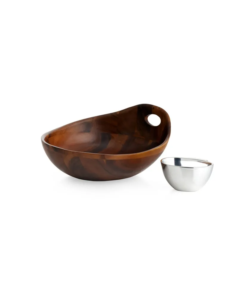 Portables Wood Chip and Dip 2 Piece Set