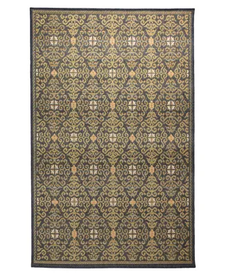 Liora Manne' Patio Suzani Diamonds 7'10" x 9'10" Outdoor Area Rug