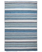 Liora Manne' Sonoma Malibu Stripe 8'3" x 11'6" Outdoor Area Rug