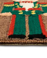 Liora Manne' Frontporch Nutcracker 1'8" x 2'6" Outdoor Area Rug