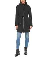 Tommy Hilfiger Women's Belted Hooded Coat