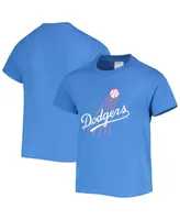 Big Boys Soft As A Grape Royal Los Angeles Dodgers Distressed Logo T-shirt