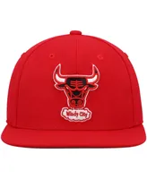 Men's Mitchell & Ness Red Chicago Bulls Hardwood Classics Team Ground 2.0 Snapback Hat