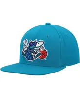 Men's Mitchell & Ness Teal Charlotte Hornets Hardwood Classics Team Ground 2.0 Snapback Hat