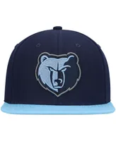 Men's Mitchell & Ness Navy, Light Blue Memphis Grizzlies Team Two-Tone 2.0 Snapback Hat