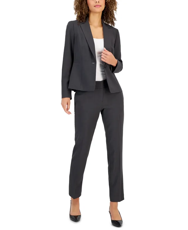 Le Suit Women's Notch-Collar Pantsuit, Regular and Petite Sizes