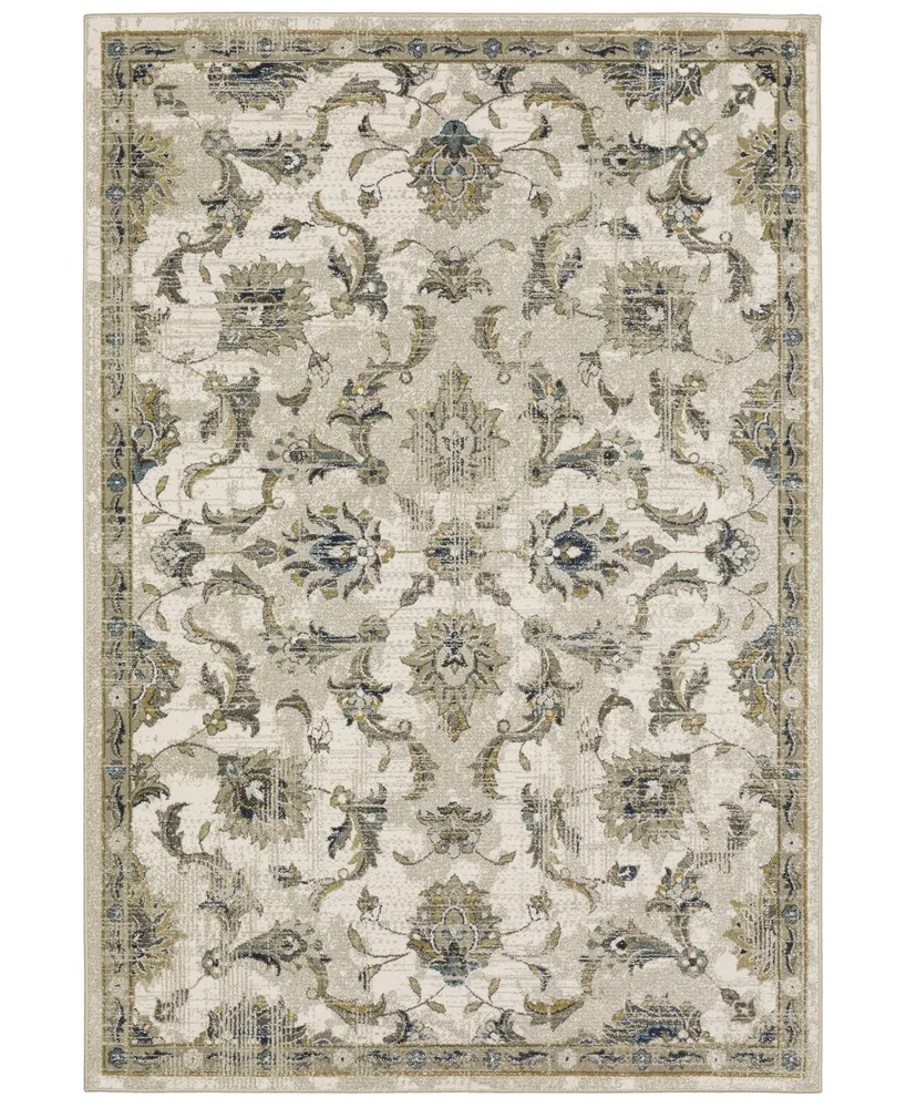 Jhb Design Adria ADR333V 5'3" x 7'3" Area Rug - Beige, Gold