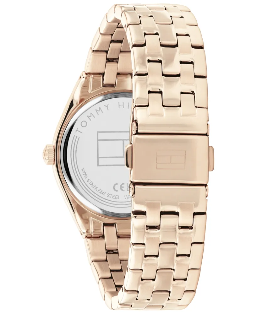 Tommy Hilfiger Women's Carnation Gold-tone Bracelet Watch 34mm - Carnation Gold