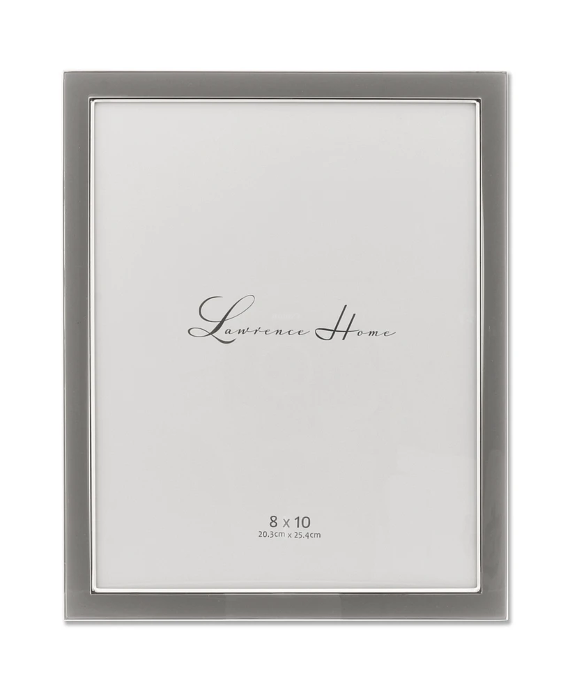 Metal and Enamel Picture Frame, 8" x 10"