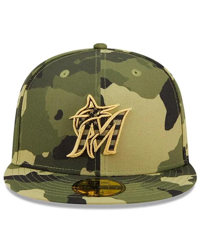 Milwaukee Brewers New Era 2022 Armed Forces Day Bucket Hat - Camo