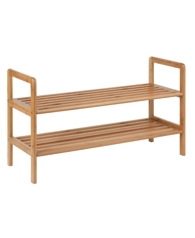 Honey Can Do 2-Tier Bamboo Shoe Rack