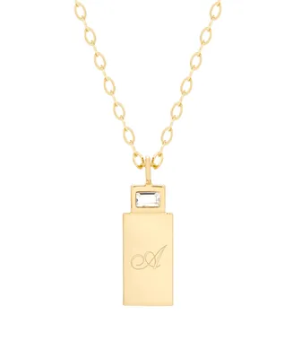 brook & york Vivian Initial Pendant Necklace - Gold-Plated