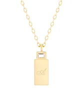 brook & york Vivian Initial Pendant Necklace - Gold-Plated