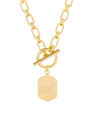 brook & york Hadley Initial Toggle Necklace - Gold-Plated
