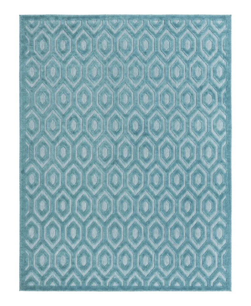 Bayshore Home High-Low Pile Latisse Textured Outdoor LTO01 7'10" x 10' Area Rug