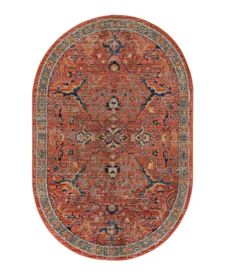 Bayshore Home Dolores DOL04 5'3" x 8' Oval Area Rug