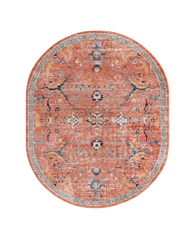 Bayshore Home Dolores DOL04 7'10" x 10'2" Oval Area Rug