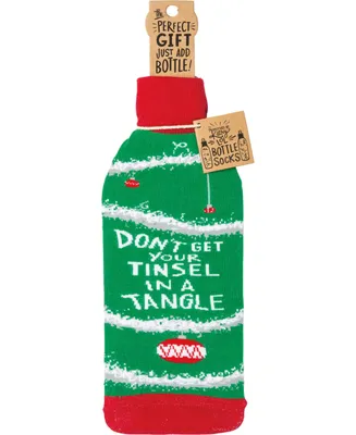 Don't Get Your Tinsel in a Tangle - I Brought The Wine' Bottle Sock