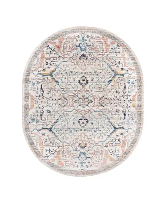 Bayshore Home Dolores DOL04 7'10" x 10'2" Oval Area Rug