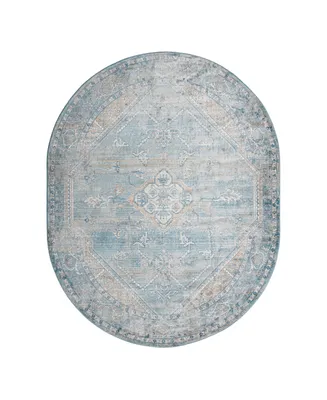 Bayshore Home Aquidneck AQU04 7'10" x 10'2" Oval Area Rug