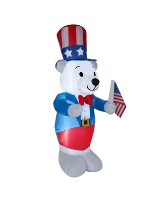 Inflatable Fourth of July White Bear