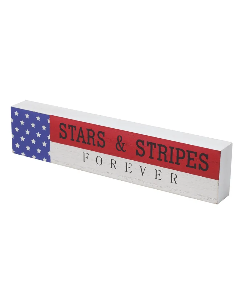 Patriotic "Stars Stripes Forever" Tabletop Decor